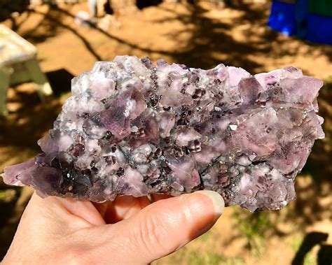 386g Double Sided Purple Fluorite With White Calcite Crystal Cluster Mineral Display Specimen