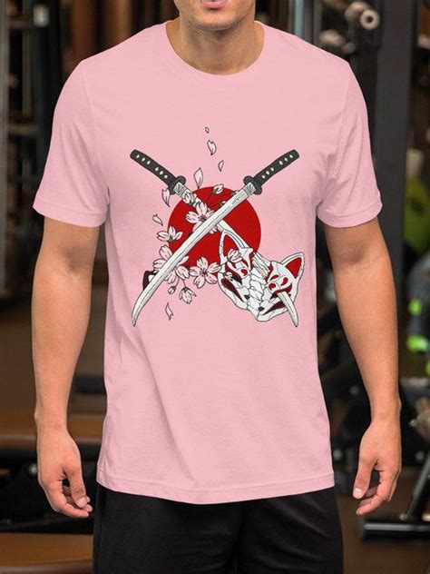 Swords Japanese Style High Quality Comfortable Short Sleeve | Etsy | Cool t shirts, Mens tops ...