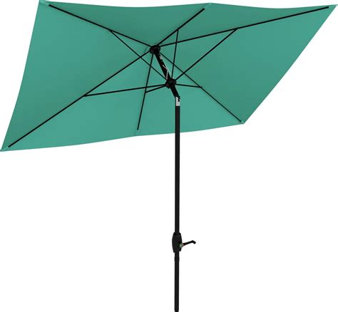 Amazon.com : Outsunny 6.5' x 10' Rectangular Market Umbrella, Patio Outdoor Table Umbrella with ...