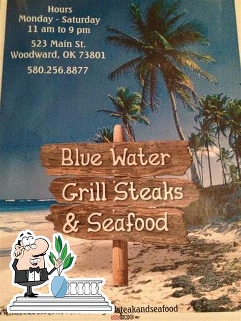 Menu at Blue Water Grill restaurant, Woodward