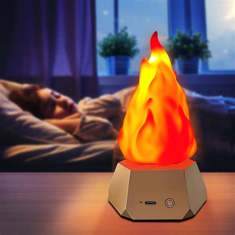 Amazon.com: Globalstore 3D LED Fake Fire Flames Effect Light, 110V Electric Fake Campfire Lamp ...