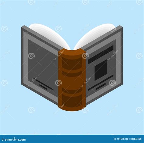 Back Open Book Isolated. Vector Illustration Stock Vector - Illustration of document, abstract ...