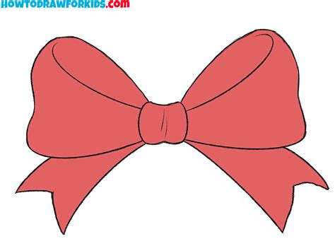 How to Draw a Bow - Easy Drawing Tutorial For Kids