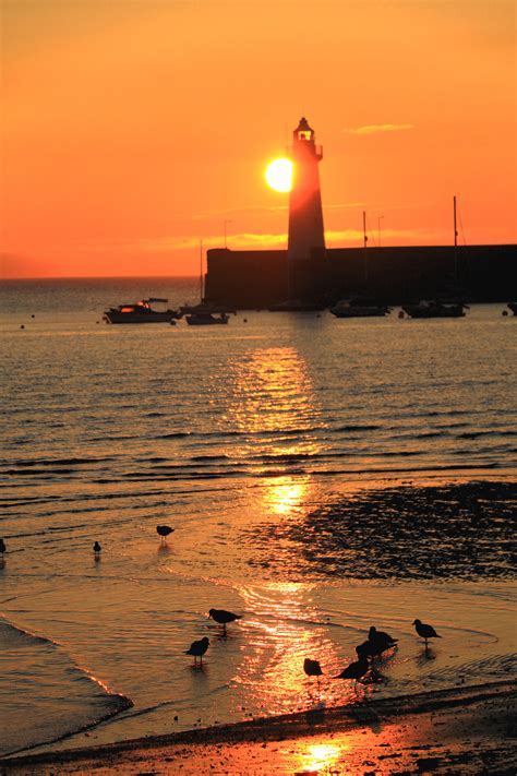 Sunrise at Donaghadee lighthouse yesterday : r/northernireland