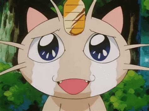 Meowth Crying GIF - Pokemon Tears Happy - Discover & Share GIFs