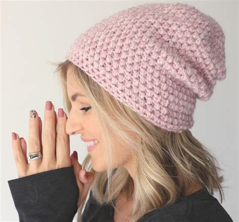 Free Slouchy Crochet Hat Pattern with Video tutorial and instructions