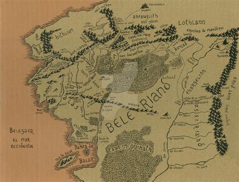 Beleriand by jrafaelnavarro on DeviantArt