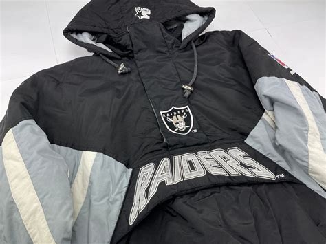 NFL STARTER Oakland Raiders Jacket Los Angeles vintage 1/2 | Etsy