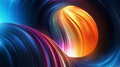 Download Wave Colorful Abstract Colors HD Wallpaper
