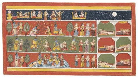 AN ILLUSTRATION FROM A BHAGAVATA PURANA SERIES , INDIA, MALWA, CIRCA 1720 | Christie's