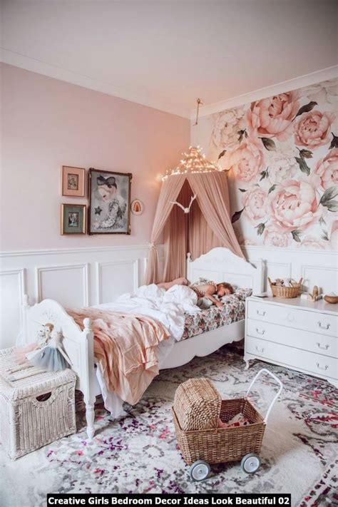 Creative Girls Bedroom Decor Ideas Look Beautiful - SWEETYHOMEE | Girl room, Girl bedroom decor ...