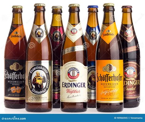 Collection of German Wheat Beers on White Editorial Image - Image of dark, illustrative: 90966945