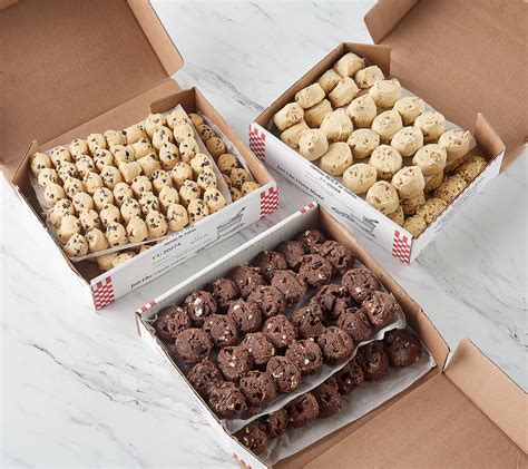 (QVC) David's Cookies 200 Piece Preformed Cookie Dough Sampler ...