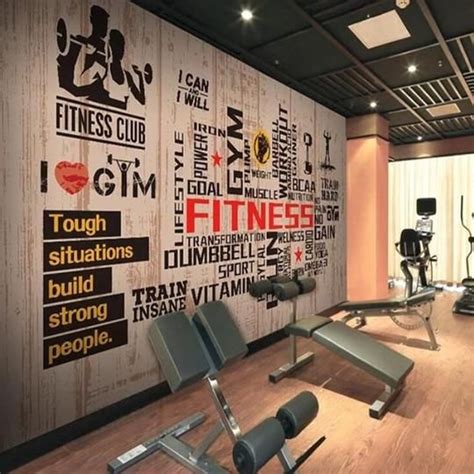 Gym Fitness Motivation Wall Mural | Gym wall decor, Fitness motivation ...