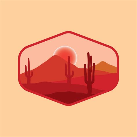 Desert vector illustration logo design 32484008 Vector Art at Vecteezy