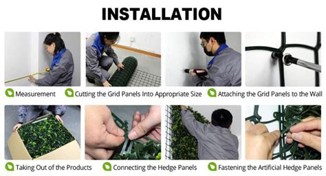 Get this artificial hedge wall installation guide. Have an instant green wall within minutes. # ...