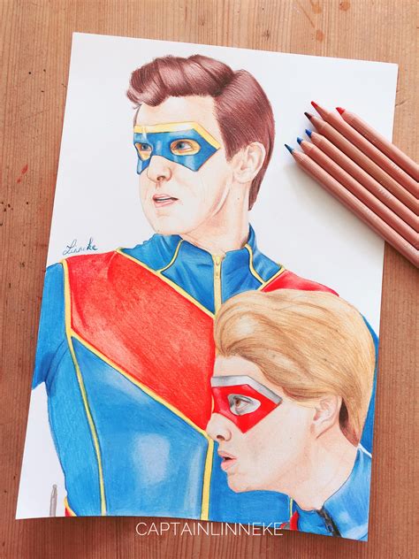 Captain Man and Kid Danger by CaptainLinneke on DeviantArt