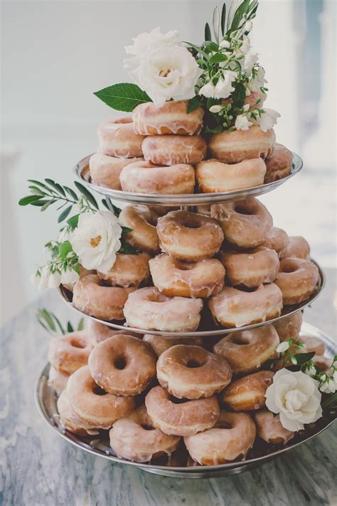 Donut Tower | Wedding food drink, Wedding cake alternatives, Baby ...