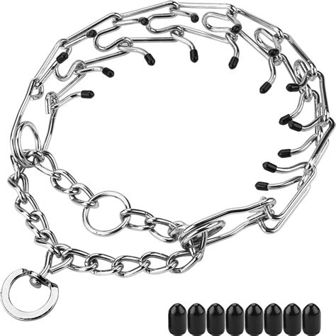 Reviews Aheasoun Dog Prong Training Collar, Adjustable Stainless Steel ...