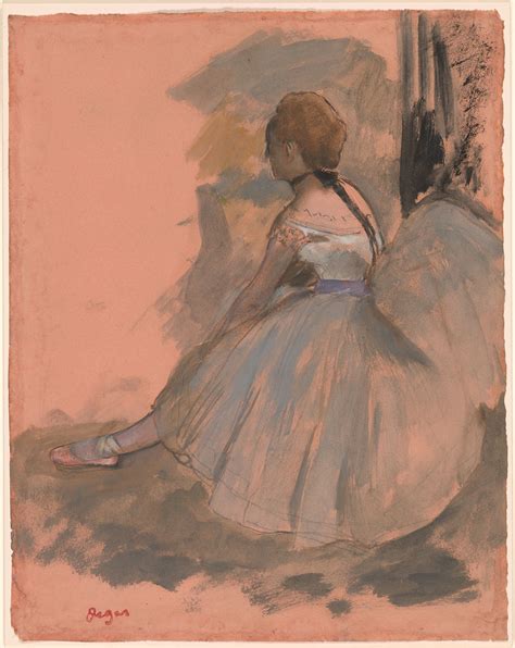 Edgar Degas | Seated Dancer | Drawings Online | The Morgan Library & Museum