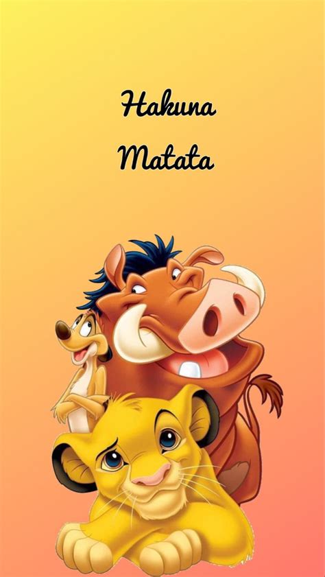 Hakuna Matata Wallpaper | Lion king movie, Hakuna matata, Lion king ...