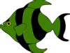 Green Striped Fish Clip Art at Clker.com - vector clip art online, royalty free & public domain