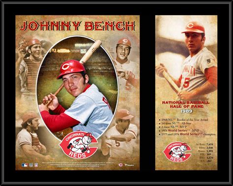 Johnny Bench Cincinnati Reds 12" x 15" Hall of Fame Career Profile Sublimated Plaque - Walmart.com