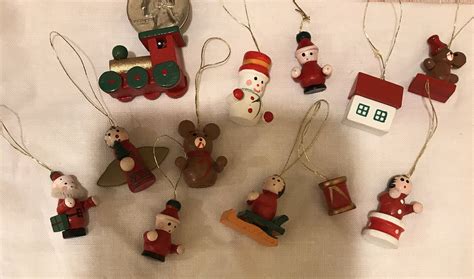 German Wooden Christmas Ornaments