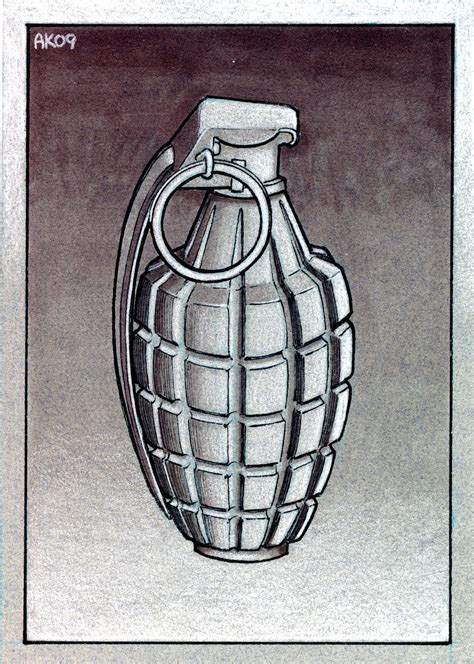 Grenade Drawing at GetDrawings | Free download