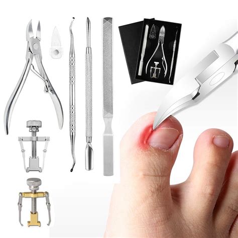 6X Ingrown Toenail Set Tools Kit Nail Treatment Foot Hands Pedicure Tools Fungus - Walmart.com