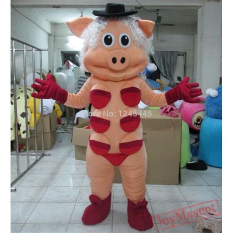 Adult Sexy Pig Mascot Costume