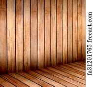 Free art print of Empty wooden room, interior background, perspective ...