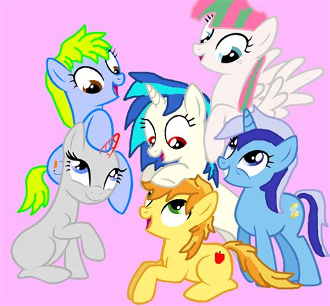 The Mane Five (Plus One) - OPEN Collab by SummerSketch-MLP on DeviantArt