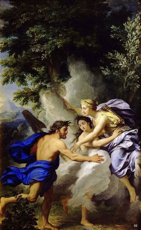 Alpheus and Arethusa. 1688. Rene Antoine Houasse. - The myth of Arethusa's transformation begins ...