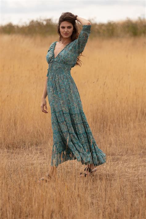 Long Gypsy Dress with Sleeves – Gabrielle Parker