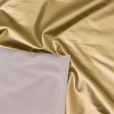 Gold 4-Way Glossy Stretch Vinyl Fabric | iFabric