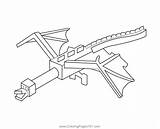 Ender Dragon Minecraft Coloring Page For Kids  Free sketch template