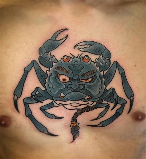 Fudo Crab #crabtattoo #fudocrab #fudogani #蟹 #不動蟹 #刺青 | Crab tattoo ...