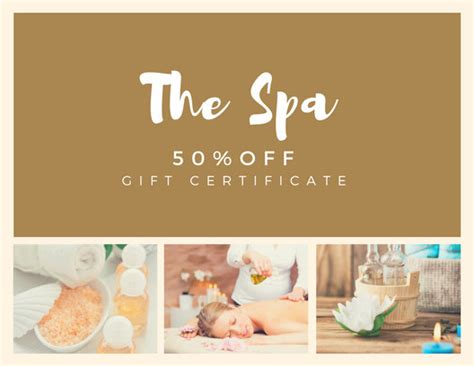 Spa Day Gift Certificate Template 3 - Best Templates Ideas For You | Best Templates I… | Gift ...