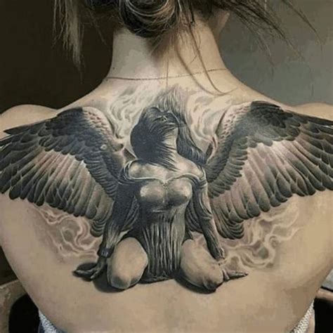 Angel Back piece in 2020 | Angel tattoo designs, Angel tattoo for women, Back tattoo women