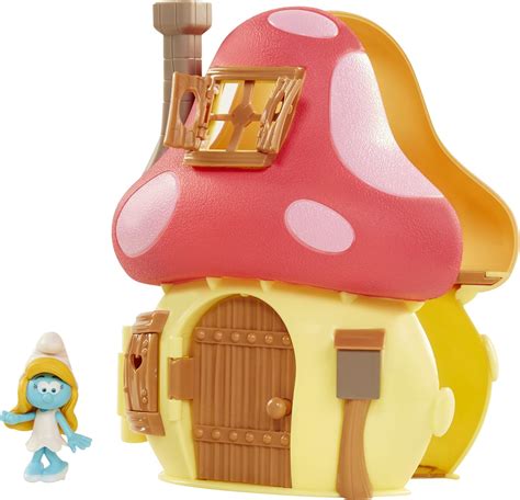 Smurfs Mushroom House Playset with Smurfette : Amazon.co.uk: Toys & Games