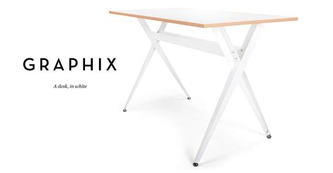 The Graphix desk in white is a beautifully sleek example of modern furniture. | White desks ...