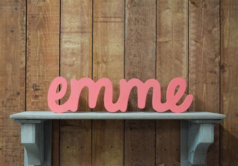 Emme Custom Wooden Name Sign Nursery Baby Name Wedding | Etsy