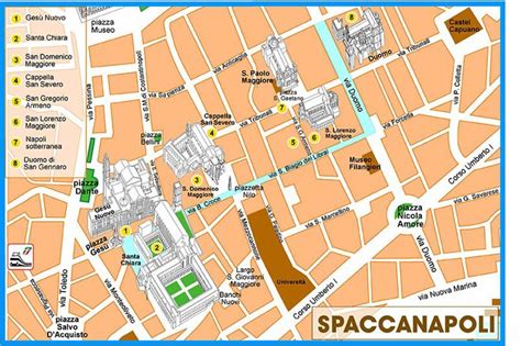 Spaccanapoli naples map - Map of spaccanapoli naples (Campania - Italy)