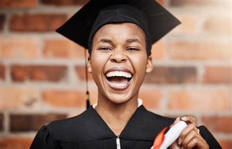 Premium Photo | Graduation black woman and portrait of a college ...