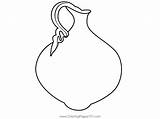 Pottery Jug Coloring Page For Kids  Free Crocodile Printable sketch template