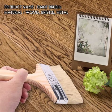 220 X 135MM Wide Bristle Hair Wooden Handle Paint Brush Wall Painting Tool T9I9 $9.17 - PicClick