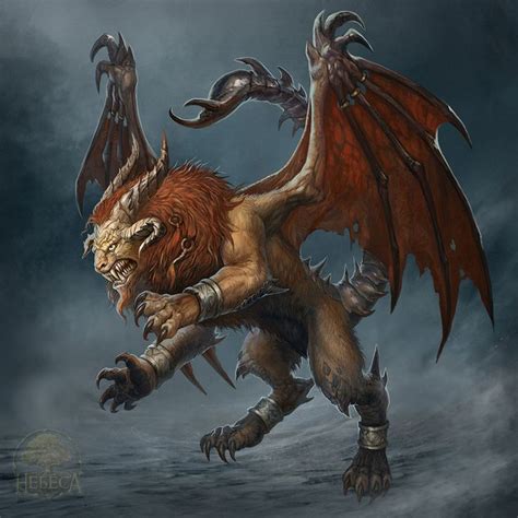 Manticore by CG-Warrior.deviantart.com on @DeviantArt | Manticore, Mystical creatures mythology ...