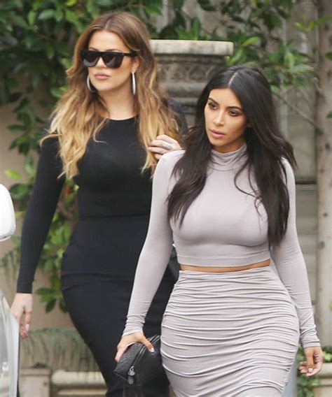 KIM and KHLOE KARDASHIAN Out and About in Los Angeles - HawtCelebs