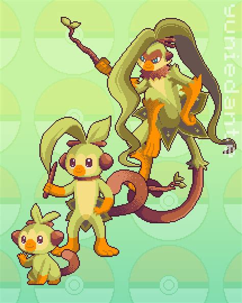 GROOKEY | Grass/Fairy evolution : r/pokemon